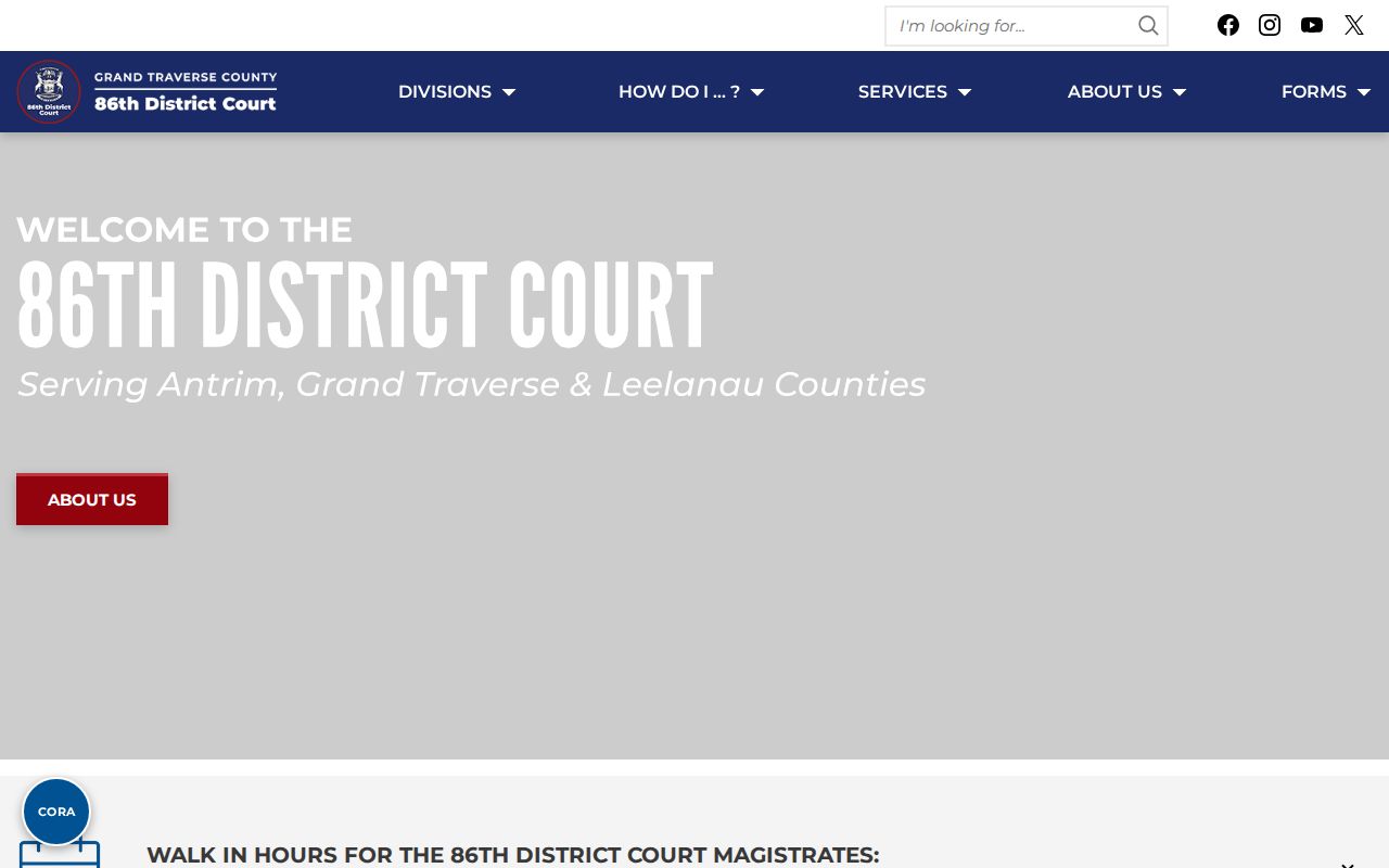 Leelanau County court docket access at the 86th District Court